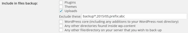 Exclude files with certain prefixes