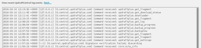 List of Log Events