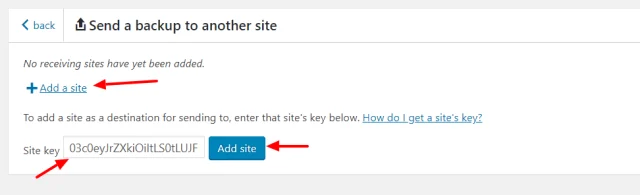 Add a site
