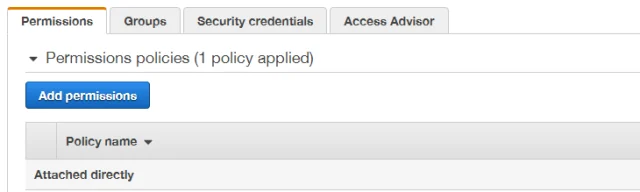 Permission policies