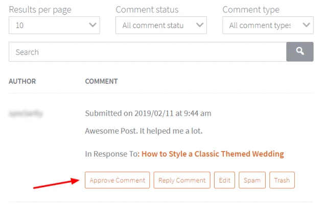 Approve comments