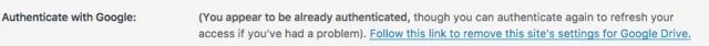 Authenticate with google