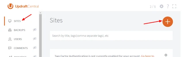 Create sites