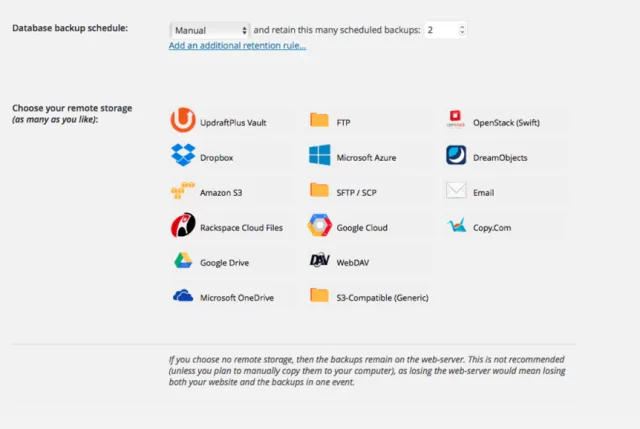 Remote storage