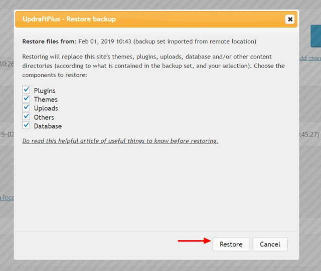 restore