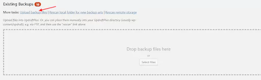 Select files window