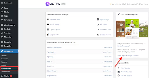 Astra dash