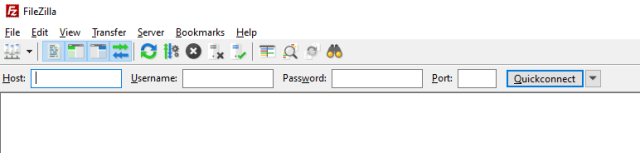 Enter your ftp credentials in filezilla here