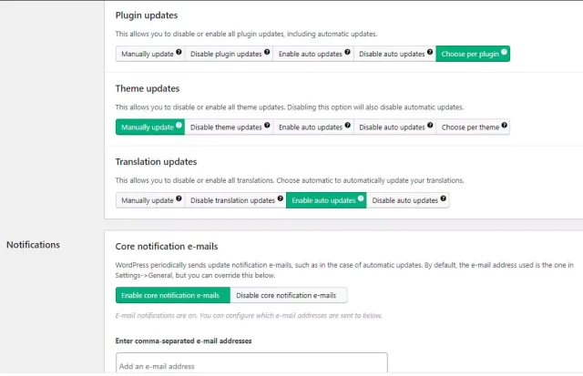 Plugin updates