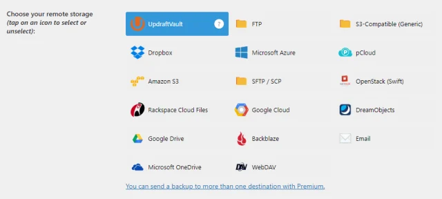 Choose your remote storage