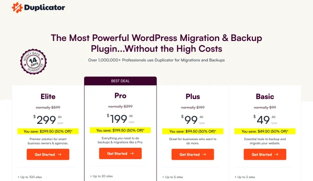 Duplicator pricing