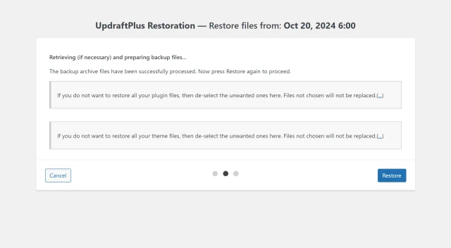 Do restoration