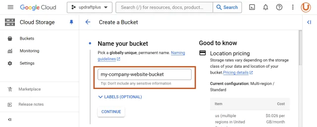 Udp feature gcp s3